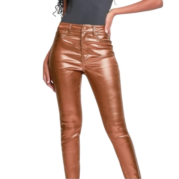 YMI Junior High-Rise Hyperstretch Metallic Skinny Jeans – Size Small ✨ - Picture 1 of 12